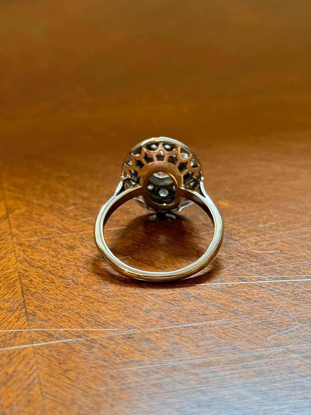 "Alexandra" Bague art déco, en or blanc et diamants
