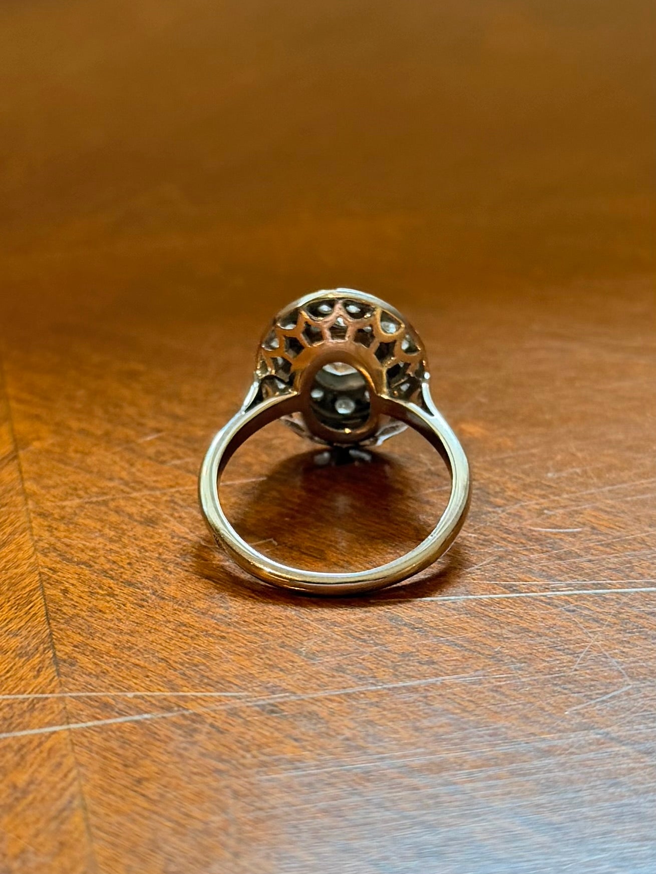 "Alexandra" Bague art déco, en or blanc et diamants