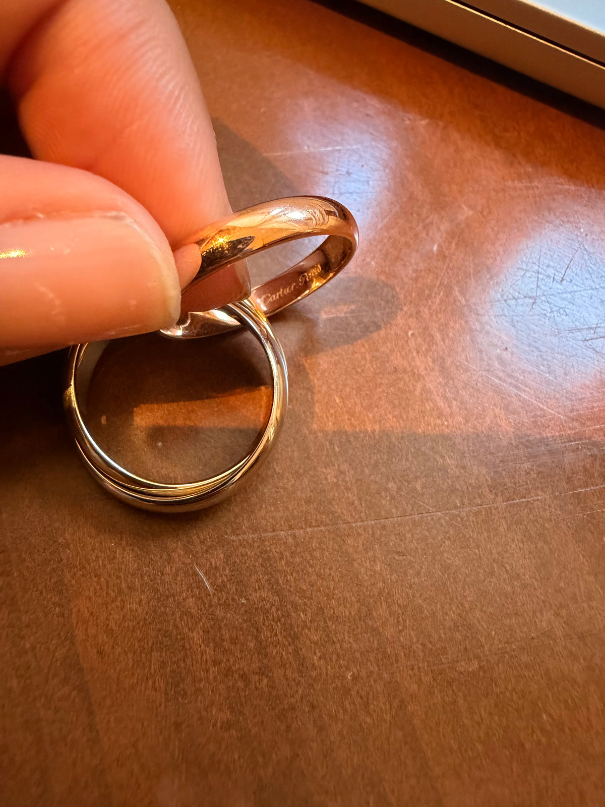 Bague Cartier Trinity trois ors