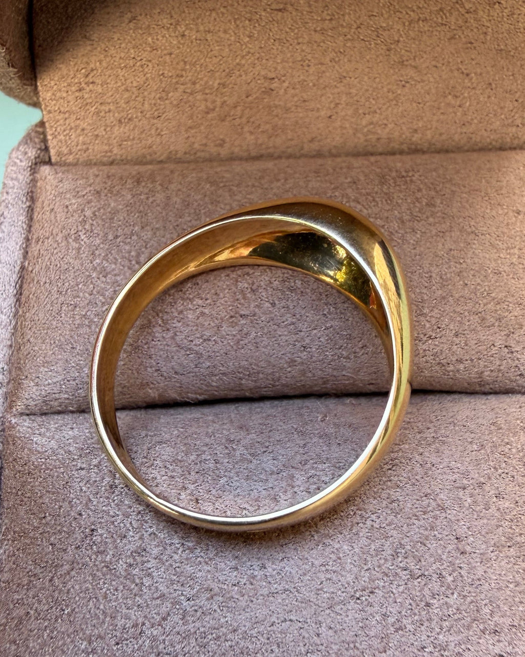 "Emilie" Bague Jonc or jaune et diamants