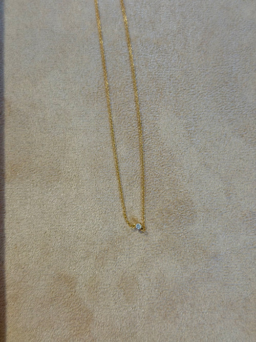 Collier en or jaune et diamant