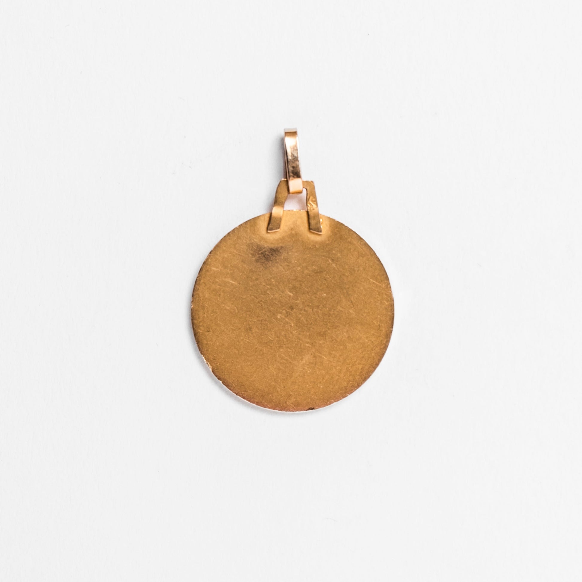 Pendentif Médaille de la Sainte Vierge Marie en or jaune