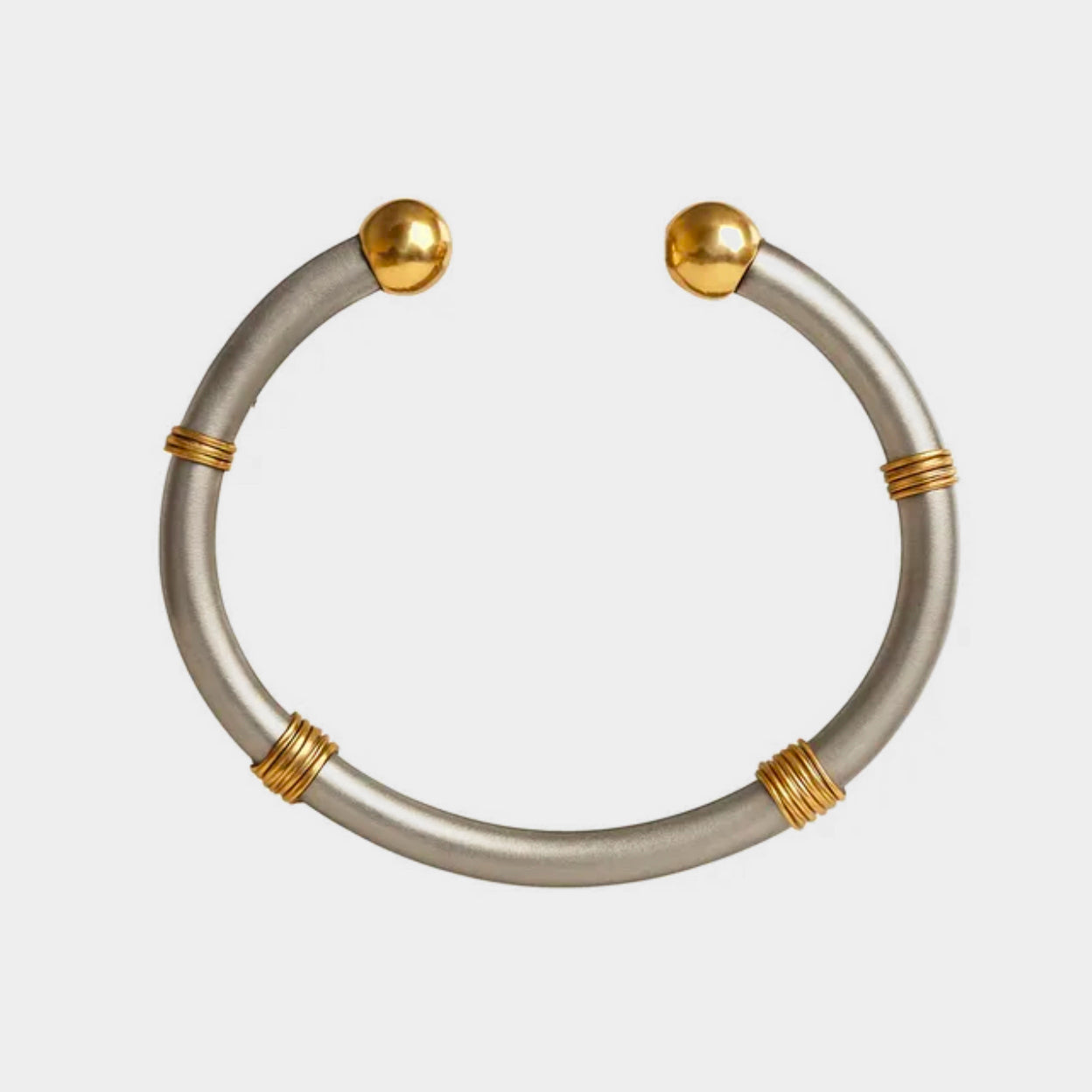 Bracelet Jonc ZOLOTAS en or jaune et argent