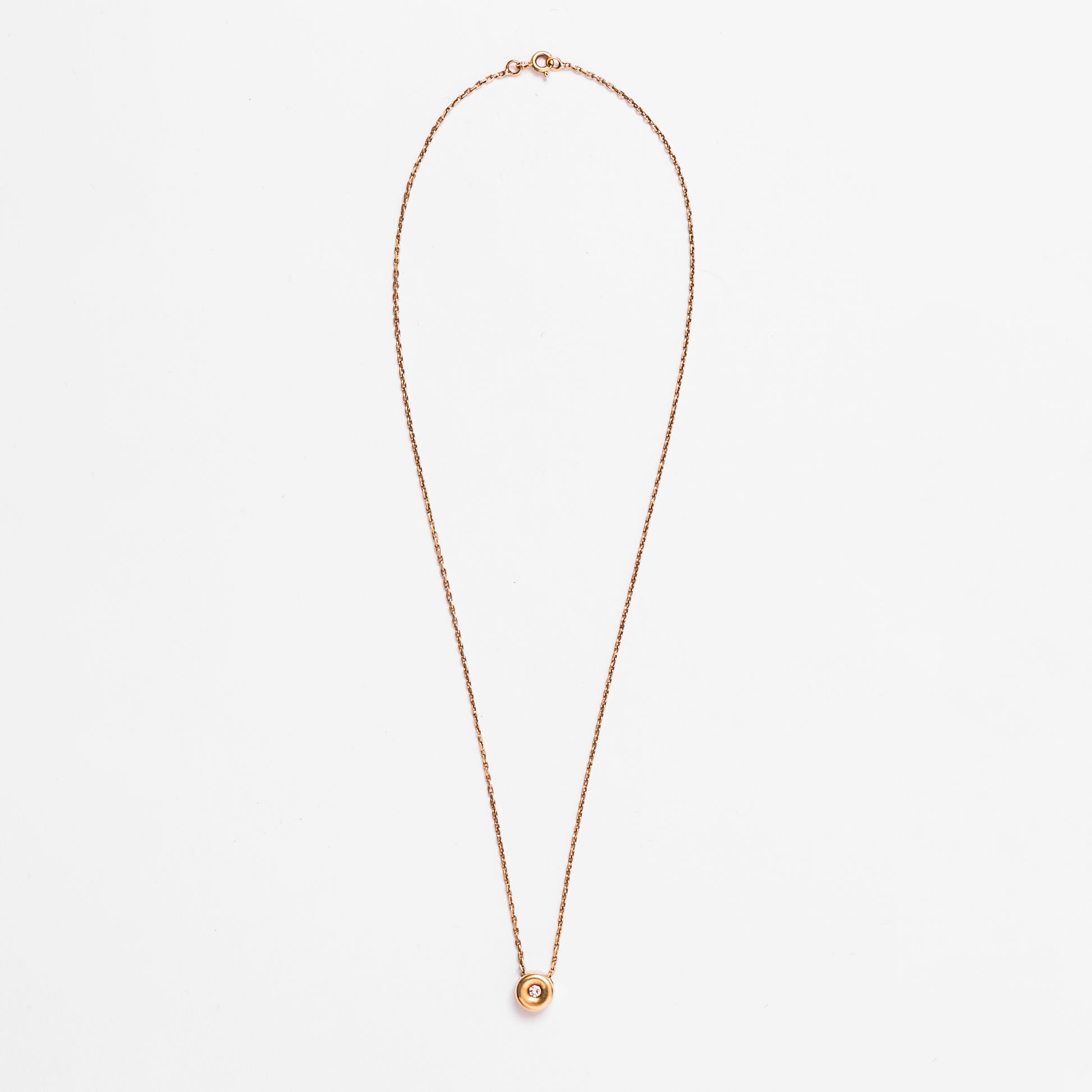 Collier Pendentif or jaune et diamant
