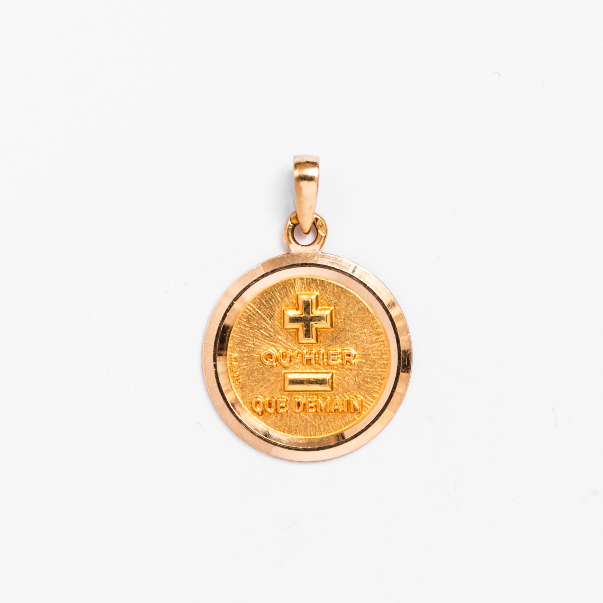 Pendentif Médaille AUGIS en or jaune