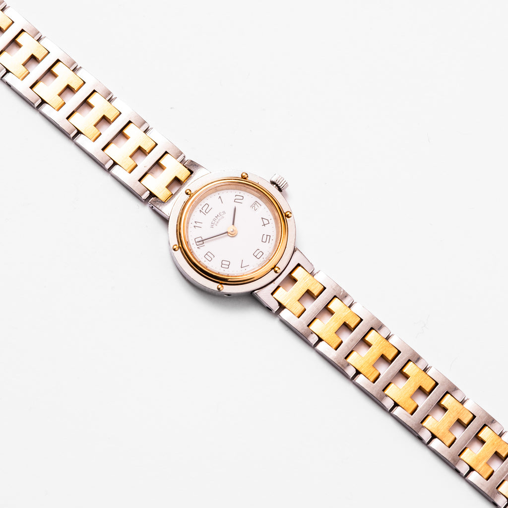 Montre HERMÈS "Clipper" en acier
