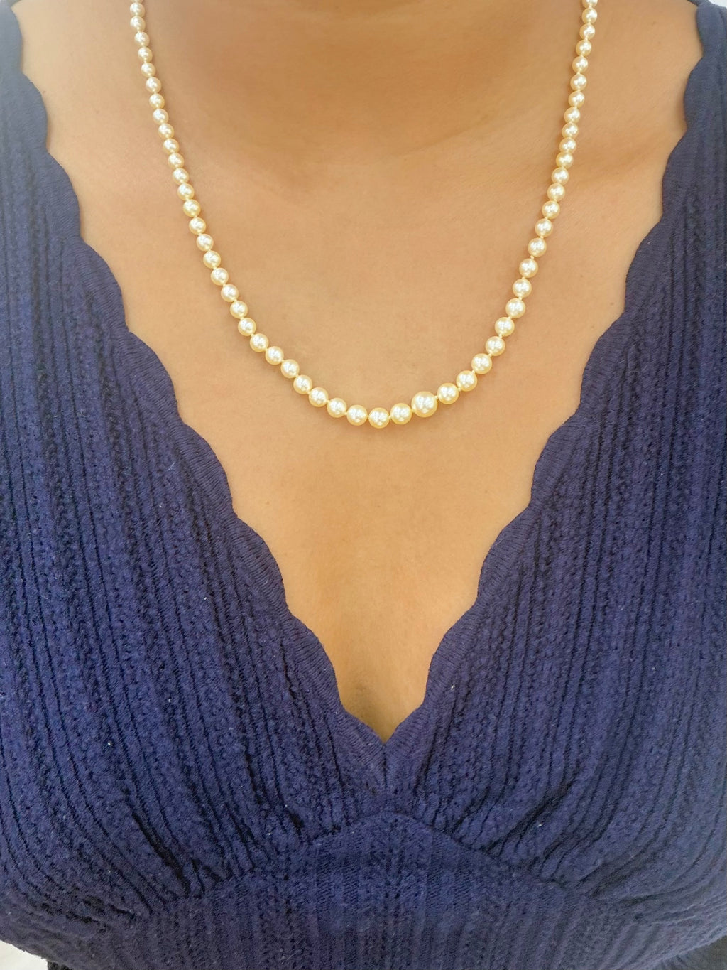 Collier de perles en or jaune