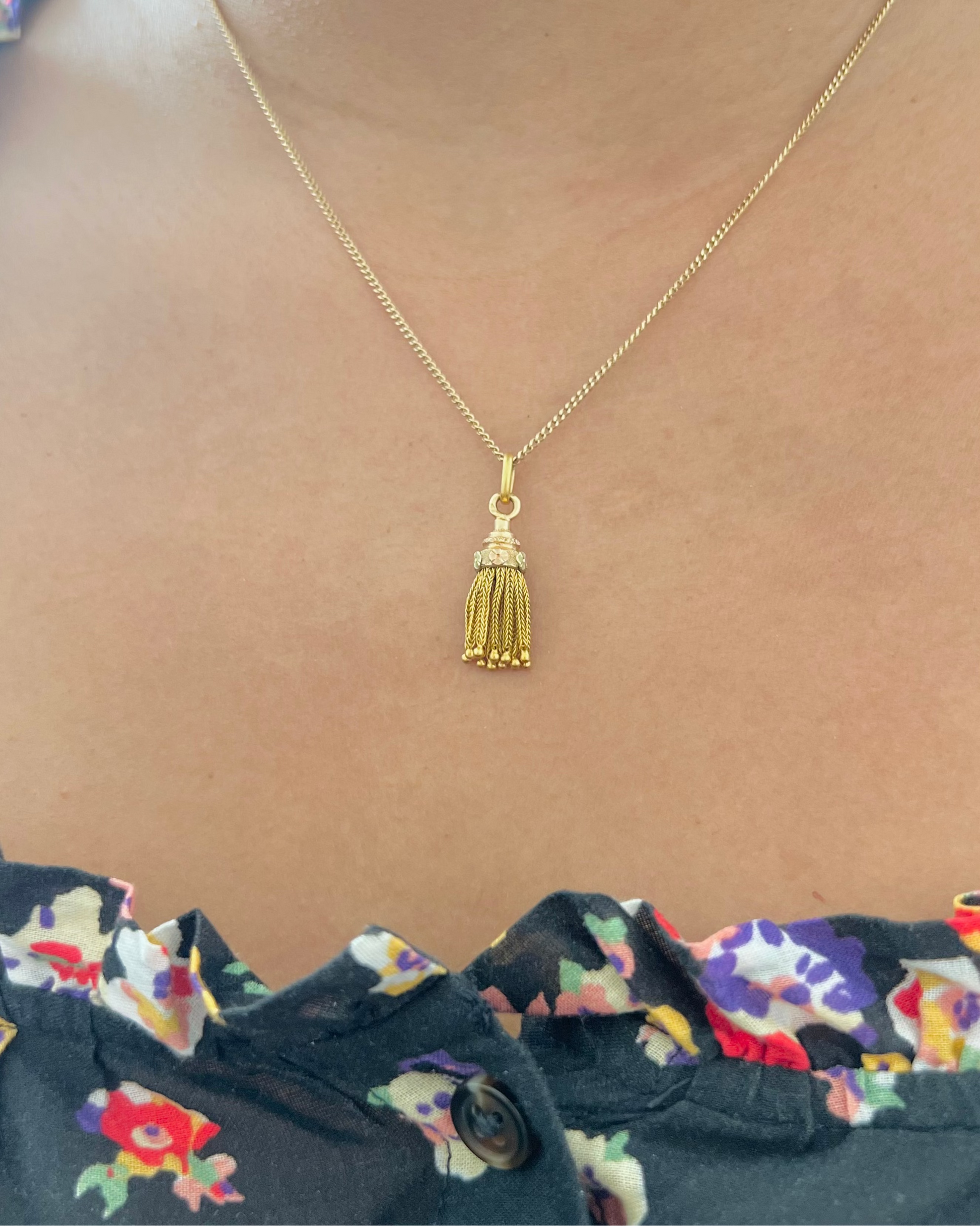 Pendentif Pompon en or jaune
