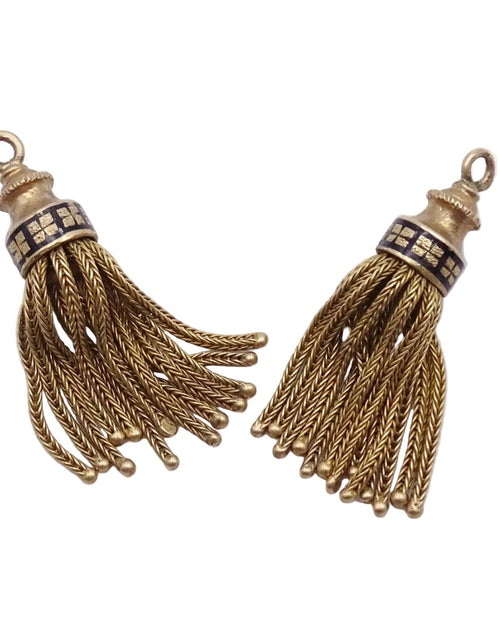 Pendentif Pompon en or jaune et émail