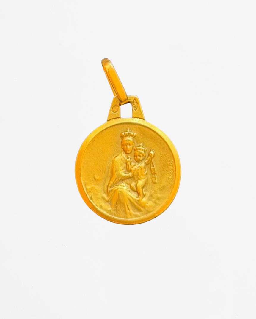 Médaille scapulaire en or jaune