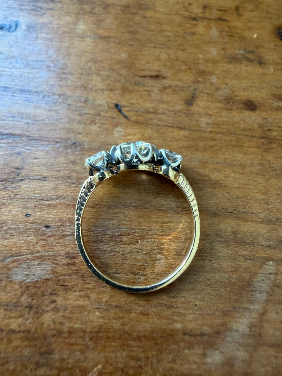 « Lucie » Bague trilogie or et diamants 1.20 carats