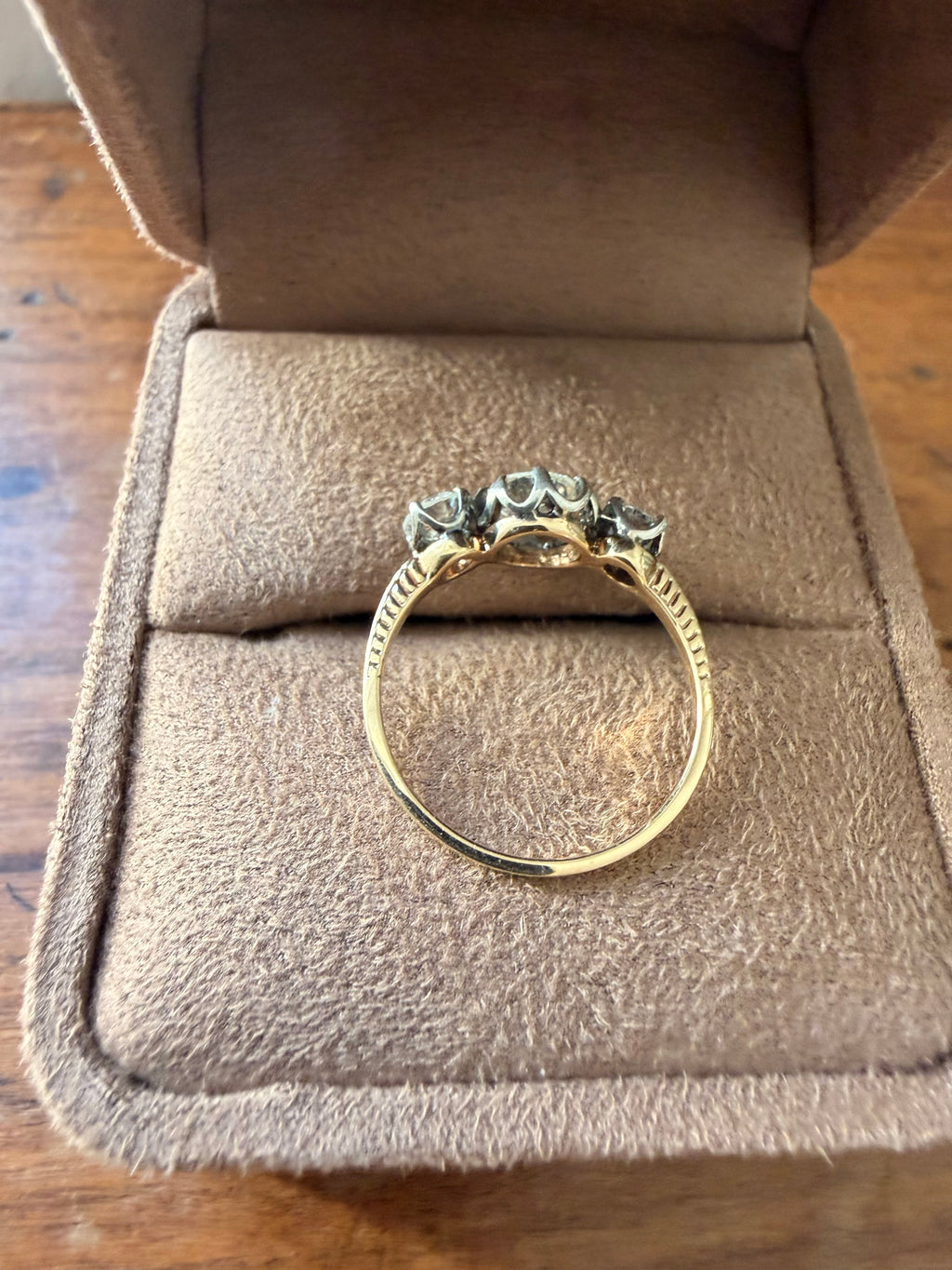 « Lucie » Bague trilogie or et diamants 1.20 carats