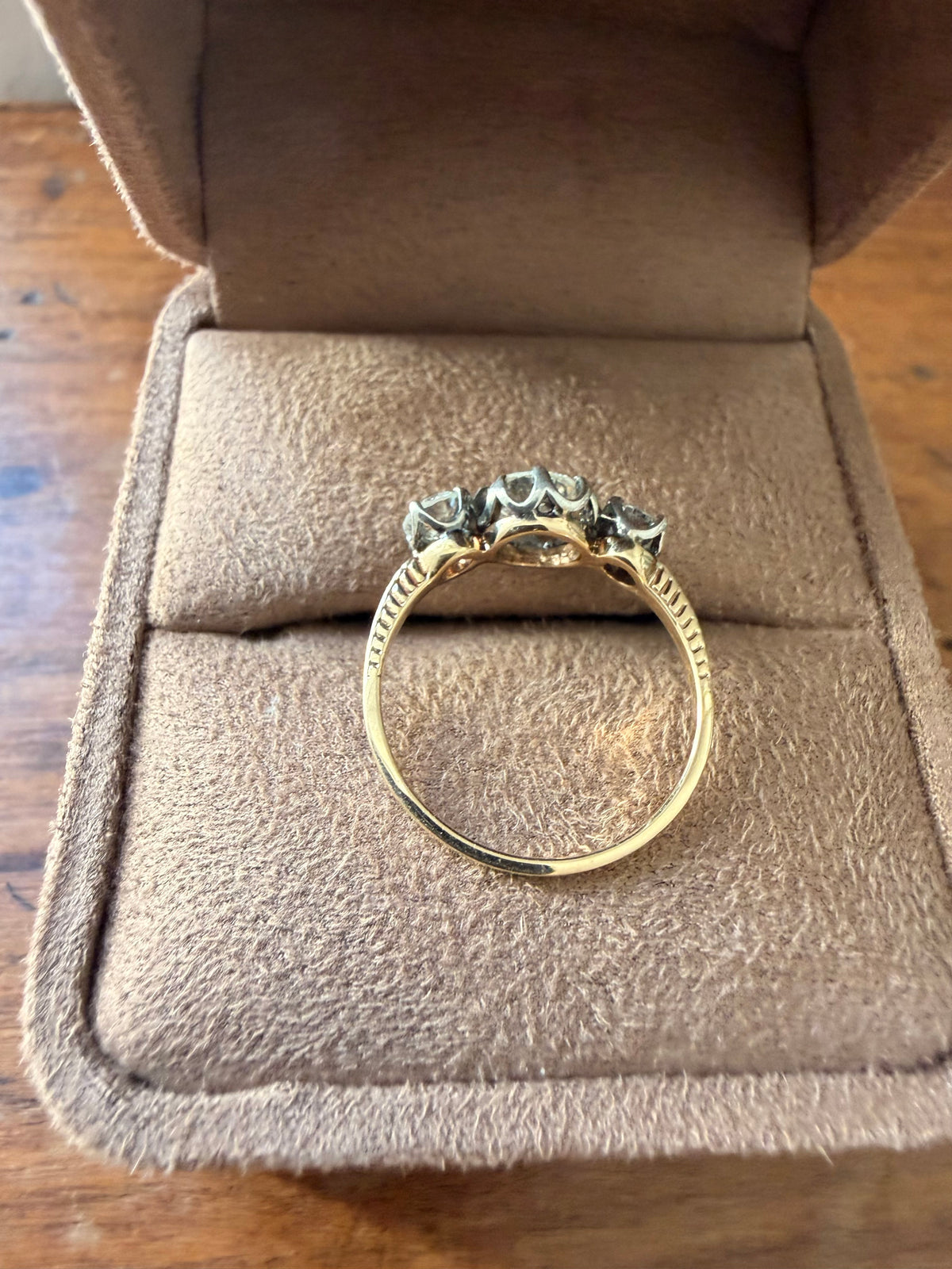 « Lucie » Bague trilogie or et diamants 1.20 carats