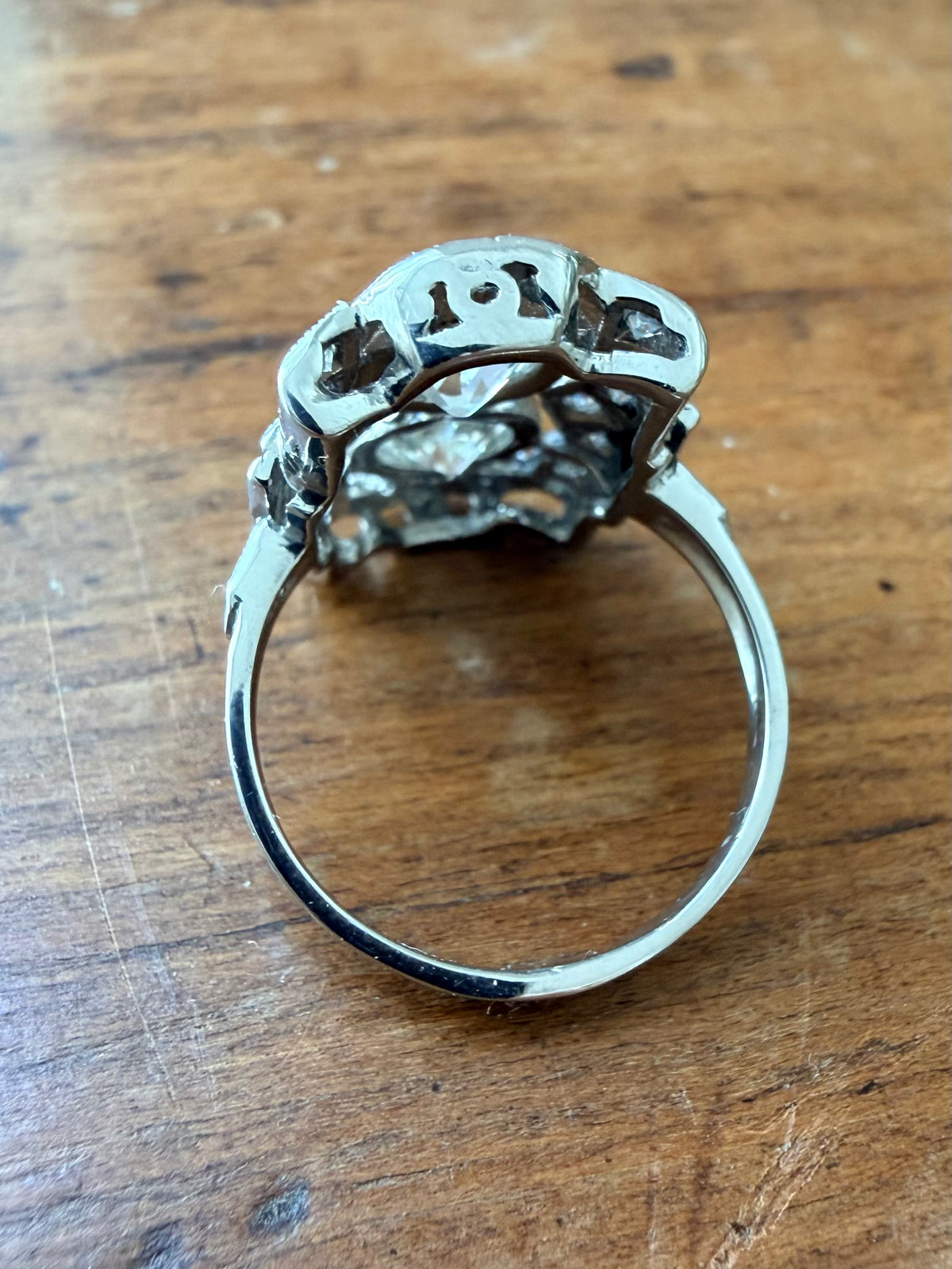 « Esther » Bague Art déco, en or blanc platine et diamants