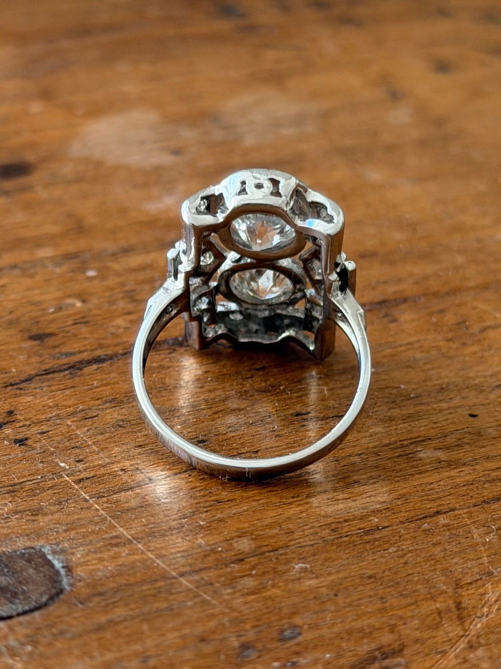 « Esther » Bague Art déco, en or blanc platine et diamants