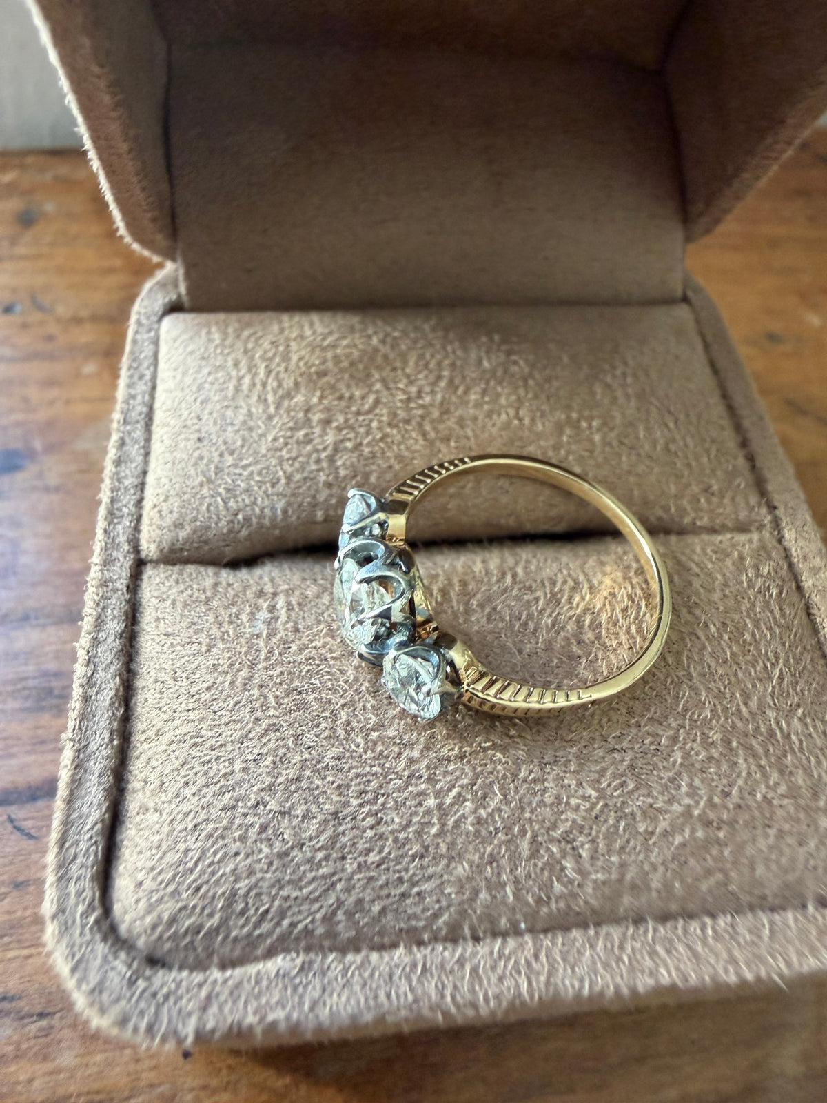 « Lucie » Bague trilogie or et diamants 1.20 carats